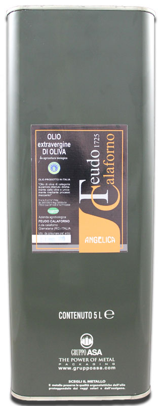Olio e.v DOP. Angelica Sicilia Biologica blik 5 liter